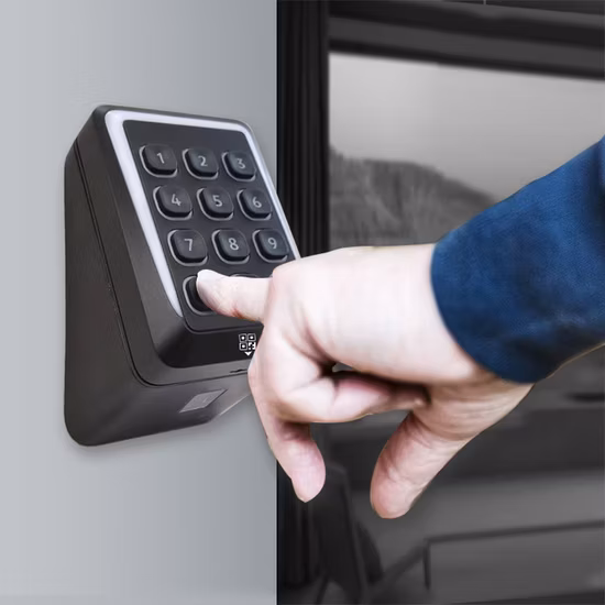 RS485 Osdp 125kHz/ 13.56MHz Mounted Qr Code Scanner Wiegand RFID Access Card Reader