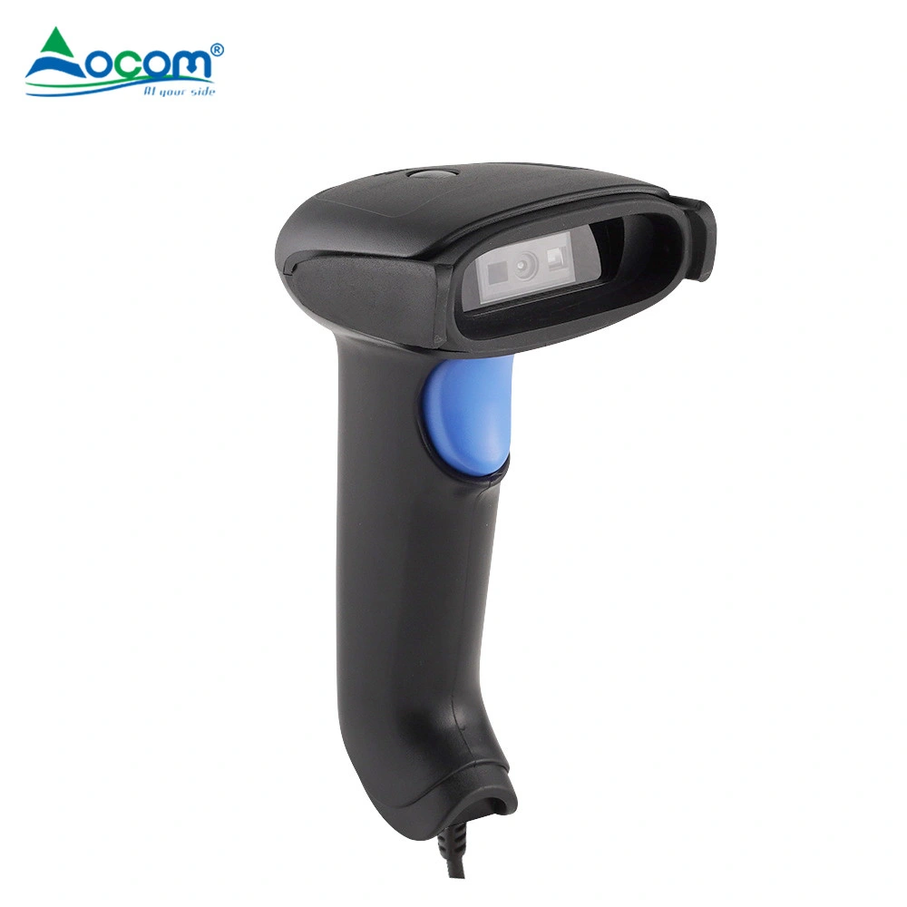 Ocom Wired Handheld Waterproof Label Reader Portable Qr Code 2D Barcode Scanner